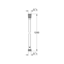 Grohe Silverflex Twistfree Duş Hortumu 1250 - 28362Dc0 - 2