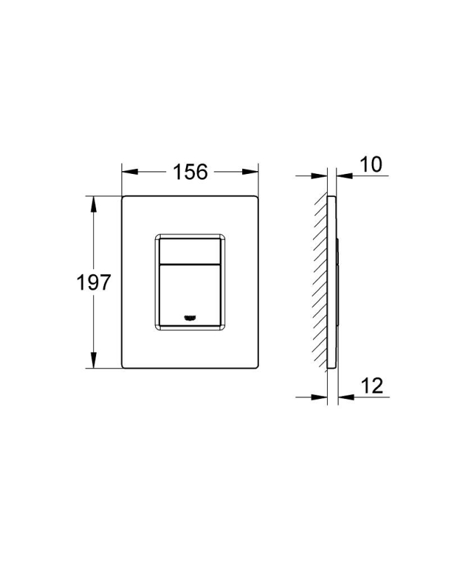 Grohe Skate Cosmopolitan Kumanda Paneli - 38732P00 - 3