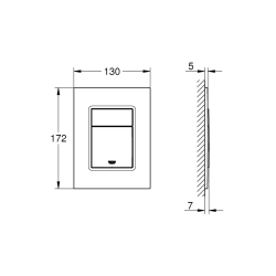 Grohe Skate Cosmopolitan S Kumanda Paneli - 37535A00 - 2