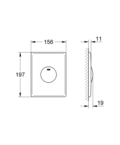 Grohe Kumanda Paneli Mat Krom - 37547P00 - 2
