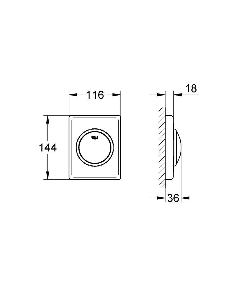 Grohe Skate Kumanda Paneli - 38595000 - 3