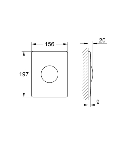 Grohe Skate Kumanda Paneli, Paslanmaz Çelik - 38445Sd0 - 3