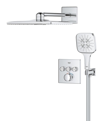 Grohe Smart Control Termostatik Ankastre Banyo Bataryası Seti Krom - 2