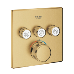 Grohe Smart Control Termostatik Ankastre Banyo Bataryası Seti İ Fırçalanmış Altın - 5