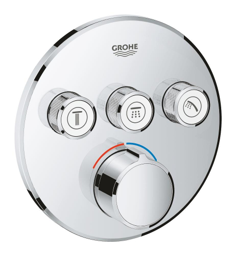 Grohe Smartcontrol 3 Valfli Akış Kontrollü Ankastre Duş Bataryası - 29146000 - GROHE