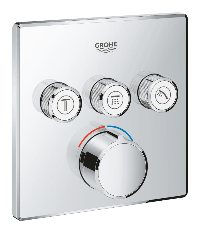 Grohe Smartcontrol 3 Valfli Akış Kontrollü Ankastre Duş Bataryası - 29149000 - 1