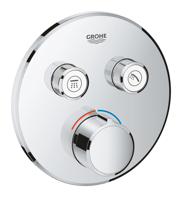 Grohe Smartcontrol Çift Valfli Akış Kontrollü Ankastre Duş Bataryası - 29145000 - 1