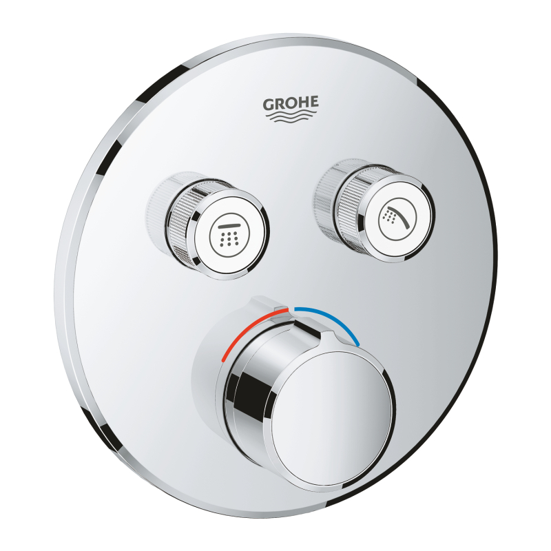 Grohe Smartcontrol Çift Valfli Akış Kontrollü Ankastre Duş Bataryası - 29145000 - 2