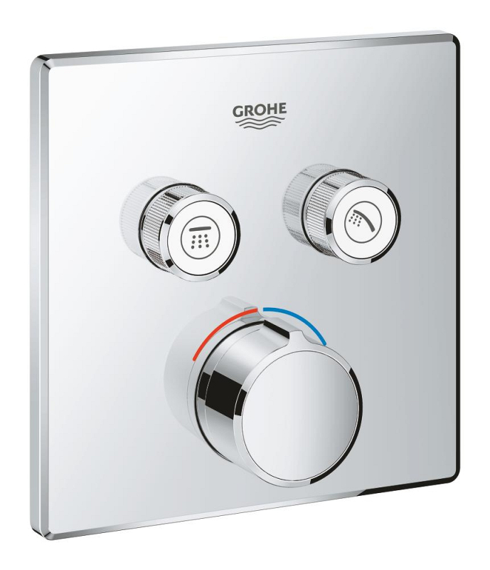 Grohe Smartcontrol Çift Valfli Akış Kontrollü Ankastre Duş Bataryası - 29148000 - 1
