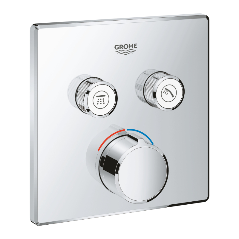 Grohe Smartcontrol Çift Valfli Akış Kontrollü Ankastre Duş Bataryası - 29148000 - 2