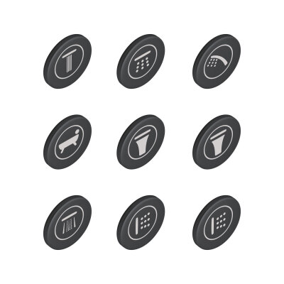 GROHE Smartcontrol Siyah Tuş Takımı (14077XH0) - 1