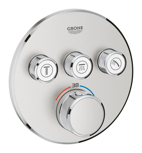 Grohe SmartControl THM trimset round 3SC Seti Fırçalı Nikel - 2