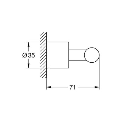 Grohe Spa Atrio Bornoz askısı (40890000) - 2