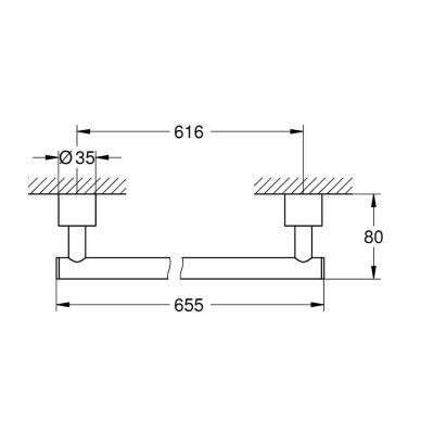 Grohe Spa Atrio Havlu Askısı (40889000) - 2