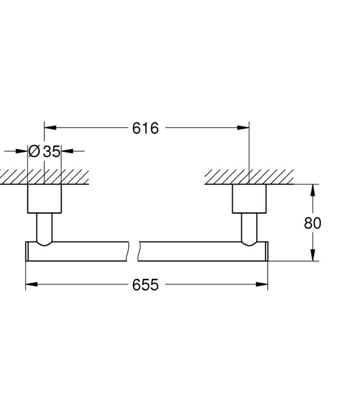 Grohe Spa Atrio Havlu Askısı (40889000) - 4