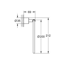 Grohe Spa Atrio Havlu halkası (40887000) - 2