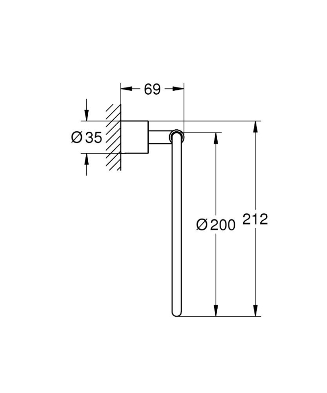 Grohe Spa Atrio Havlu halkası (40887000) - 4