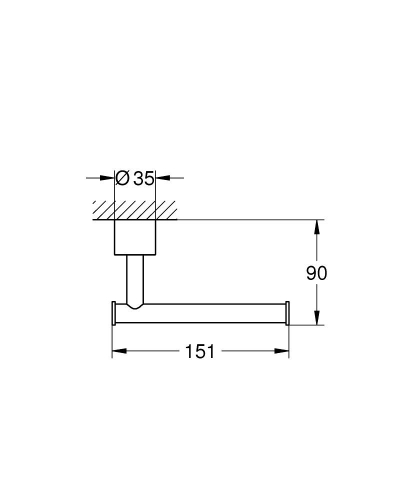 Grohe Spa Atrio Tuvalet Kağıdı Tutucusu (40891AL0) - 4
