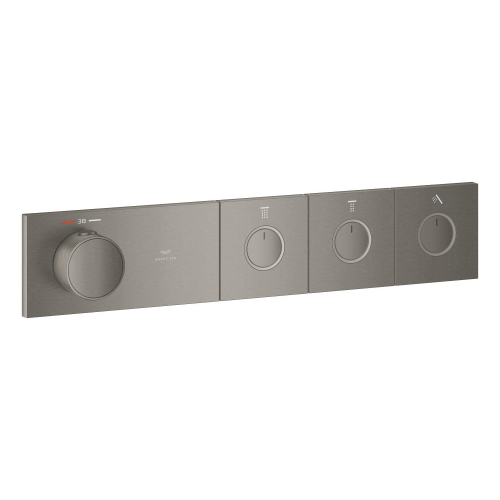 GROHE SPA — Grohtherm Aqua Tiles 3 Yollu termostat 106866AL00 Brushed Hard Graphite - 2