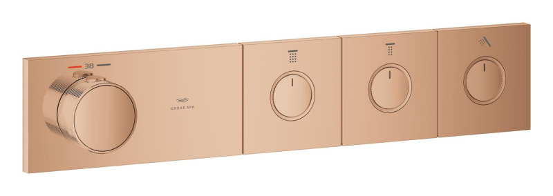 GROHE SPA — Grohtherm Aqua Tiles 3 Yollu termostat Bronze - Warm Sunset 106866DA00 - 1