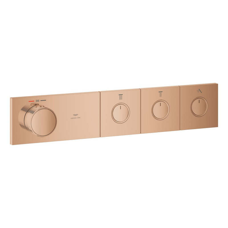 GROHE SPA — Grohtherm Aqua Tiles 3 Yollu termostat Bronze - Warm Sunset 106866DA00 - 2