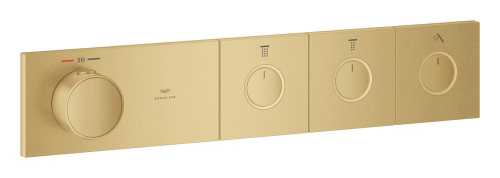 GROHE SPA — Grohtherm Aqua Tiles 3 Yollu termostat Brushed Gold Sunset 106866GN00 - 1