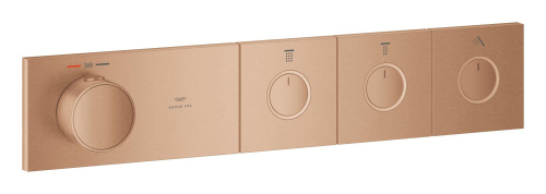 GROHE SPA — Grohtherm Aqua Tiles 3 Yollu termostat Brushed Warm Sunset 106866DL00 - GROHE