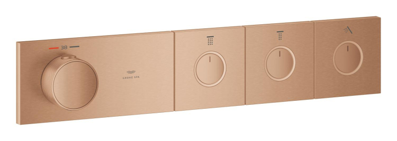 GROHE SPA — Grohtherm Aqua Tiles 3 Yollu termostat Brushed Warm Sunset 106866DL00 - 1