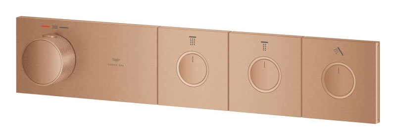 GROHE SPA — Grohtherm Aqua Tiles 3 Yollu termostat Brushed Warm Sunset 106866DL00 - 4