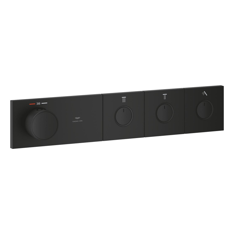 GROHE SPA — Grohtherm Aqua Tiles 3 Yollu termostat Phantom Black 106866KF00 - 2