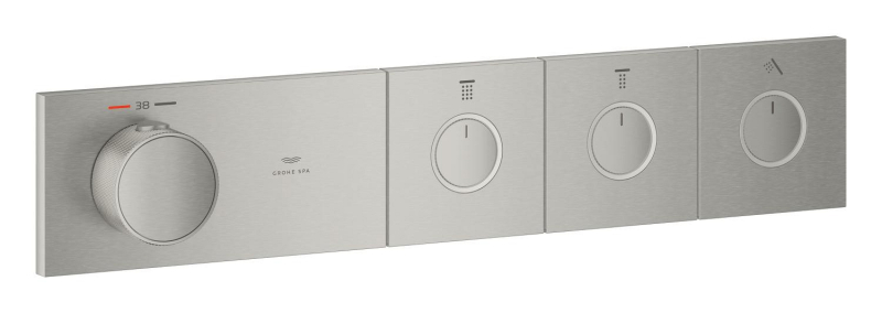 GROHE SPA — Grohtherm Aqua Tiles 3 Yollu termostat Supersteel Infinity Finish 106866DC00 - 1