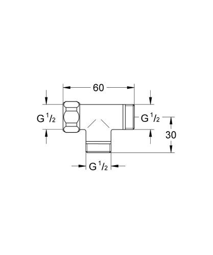 Grohe T Bağlantı - 28874000 - 3
