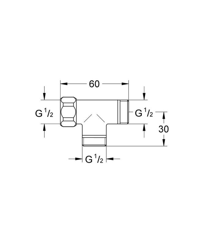 Grohe T Bağlantı - 28874000 - 3