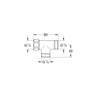 Grohe T Bağlantı - 28874000 - 2