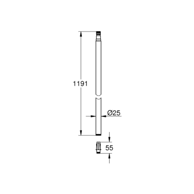 Grohe Tadilat/Yenileme İçin Duş Sistemi Borusu - 48499000 - 2