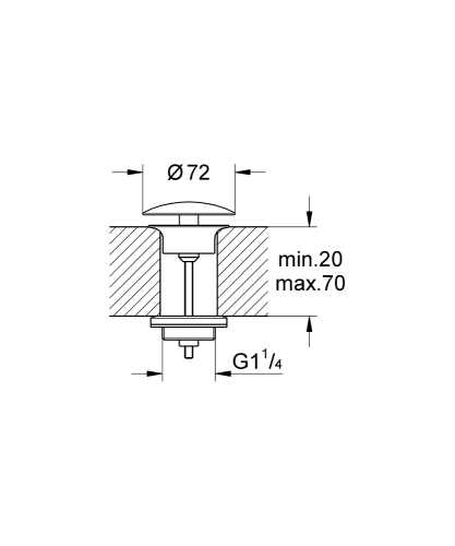 Grohe Tapa Takımı 1 1/4" - 65808000 - 3