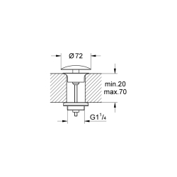 Grohe Tapa Takımı 1 1/4