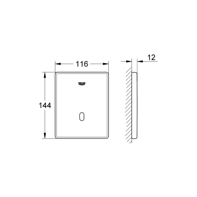 Grohe Tectron Skate Bluetooth Fotoselli Pisuar Kumanda Paneli - 37503000 - 2