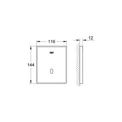 Grohe Tectron Skate Fotoselli Pisuar Kumanda Paneli - 37321001 - 2