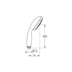 Grohe Tempesta 100 El Duşu 3 Akışlı - 28419002 - 2