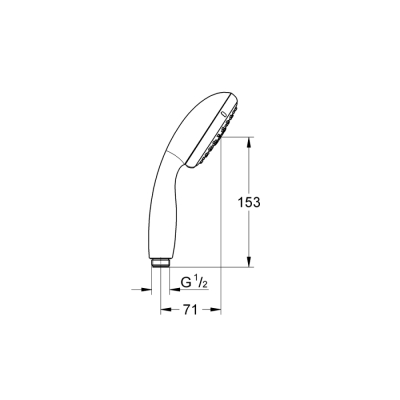 Grohe Tempesta 100 El Duşu 3 Akışlı - 28419002 - 2