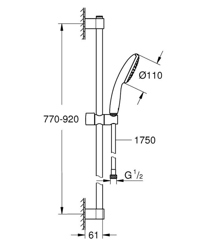 Grohe Tempesta 110 Duş Seti (Rain) - 27925003 - 4