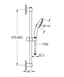 Grohe Tempesta 110 Duşu Seti 3 Akışlı Rain,Jet,Massage - 26916003 - 3