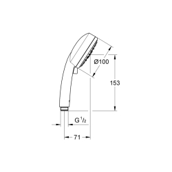 Grohe Tempesta Cosmopolitan 100 El Duşu 4 Akışlı - 27575002 - 2