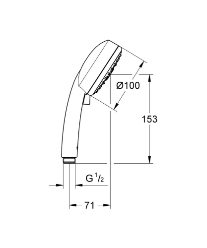 Grohe Tempesta Cosmopolitan 100 El Duşu 4 Akışlı - 27575002 - 3