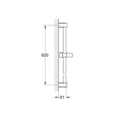 Grohe Tempesta Cosmopolitan Duş Sürgüsü, 600 Mm - 27521000 - 2