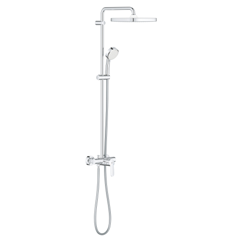 Grohe Tempesta Cosmopolitan System 250 Cube Duvara Monte Tek Kumandalı Bataryalı Duş Sistemi - 26692000 - 2