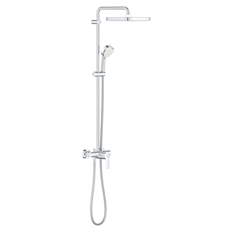 Grohe Tempesta Cosmopolitan System 250 Cube Duvara Monte Tek Kumandalı Bataryalı Duş Sistemi - 26692000 - 2