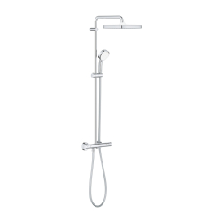 Grohe Tempesta Cosmopolitan System 250 Cube Duvara Monte Termostatik Bataryalı Duş Sistemi - 26689000 - 1