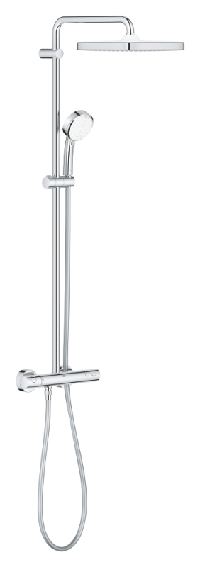Grohe Tempesta Cosmopolitan System 250 Cube Duvara Monte Termostatik Bataryalı Duş Sistemi - 26689000 - 1